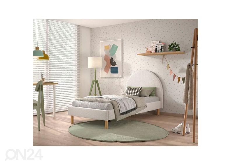 Voodi Moon 90x200 cm, buklee suurendatud