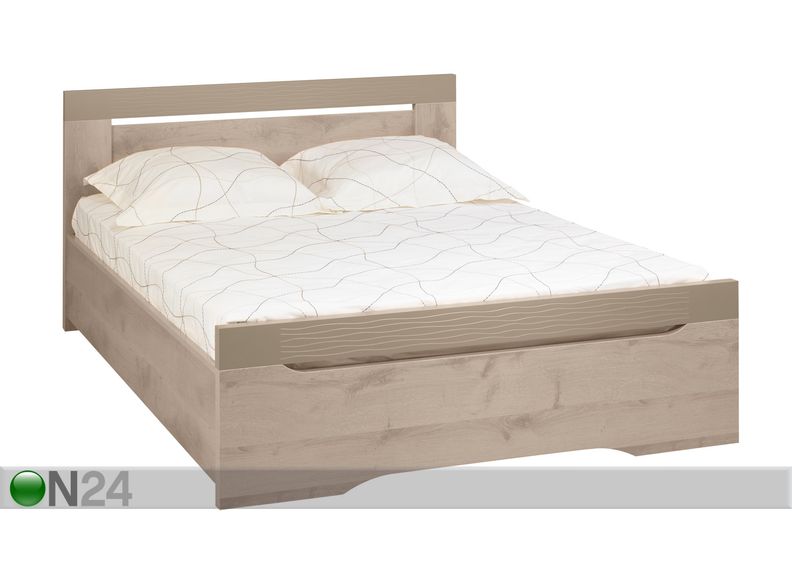 Voodi Perla oak 140x200 cm suurendatud