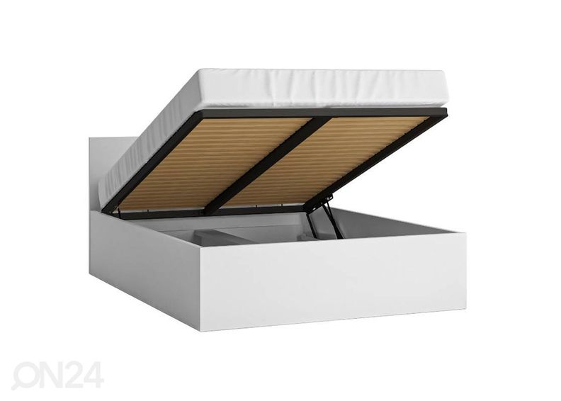 Voodi pesukastiga Fribo 140x200 cm suurendatud