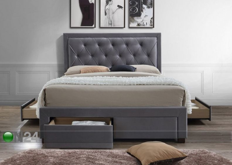 Voodi sahtlitega 140x200 cm suurendatud