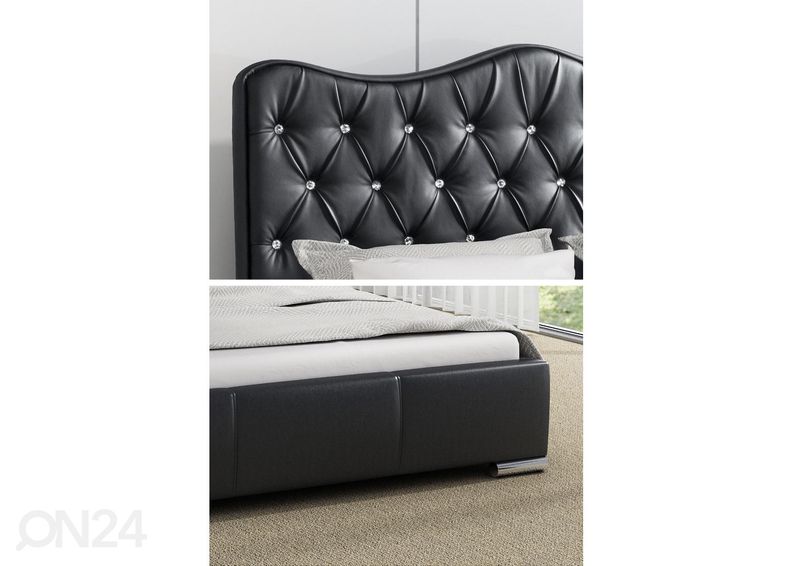 Voodi ülestõstetava voodipõhjaga 140x200 cm suurendatud