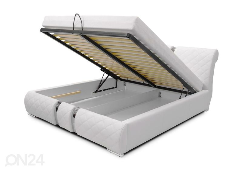 Voodi ülestõstetava voodipõhjaga 160x200 cm suurendatud