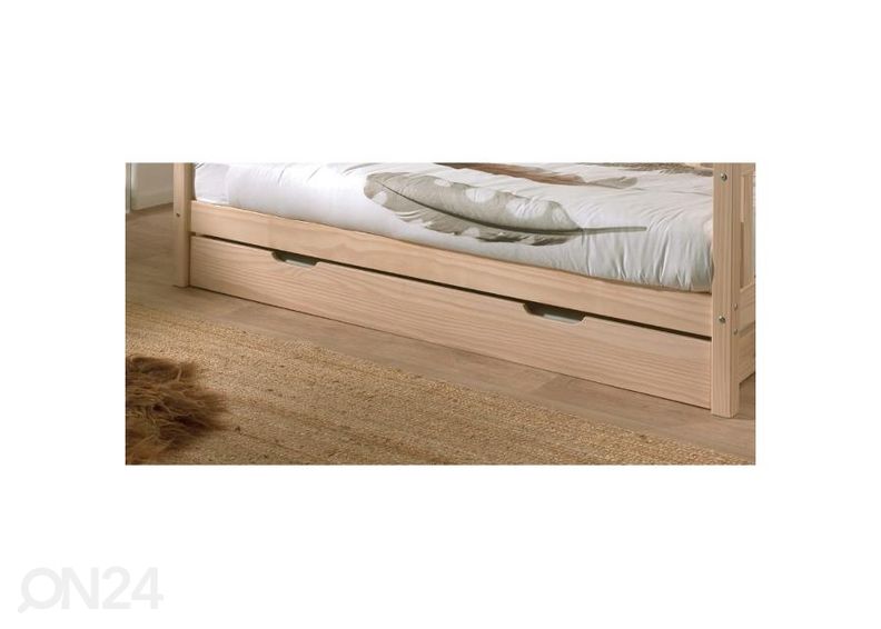 Voodialune sahtel Fritz, naturaalne mänd suurendatud