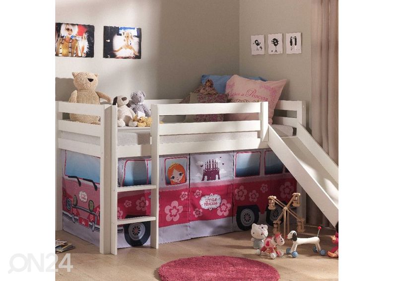 Voodikardin Pino Little Princess 90x200 cm suurendatud