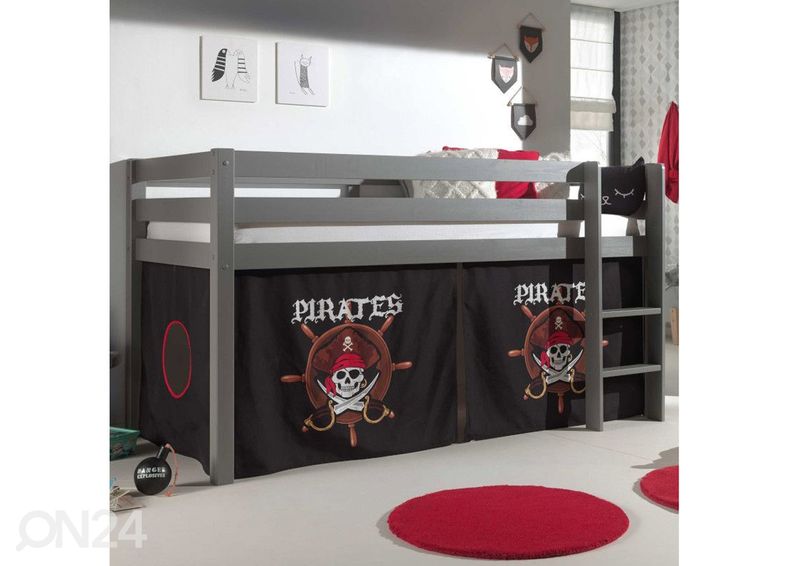 Voodikardin Pino Pirates 90x200 cm suurendatud