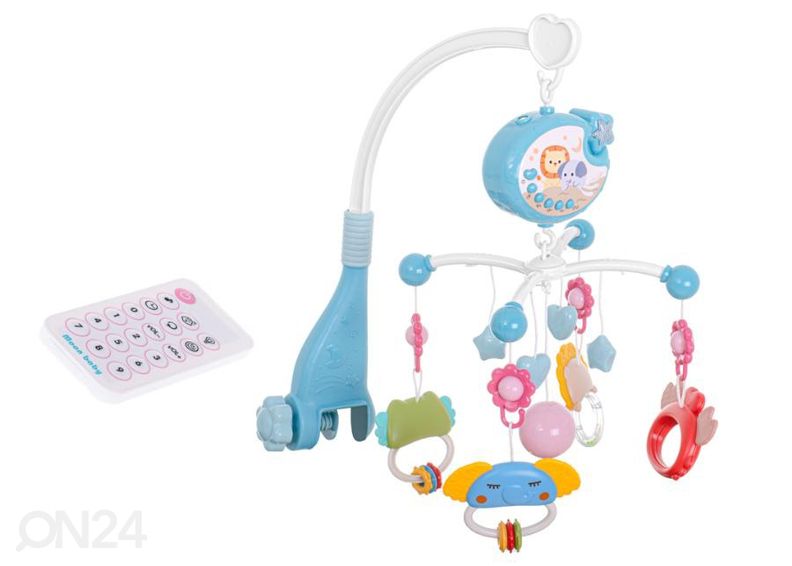 Voodikarusell koos täheprojektori ja muusikaga suurendatud