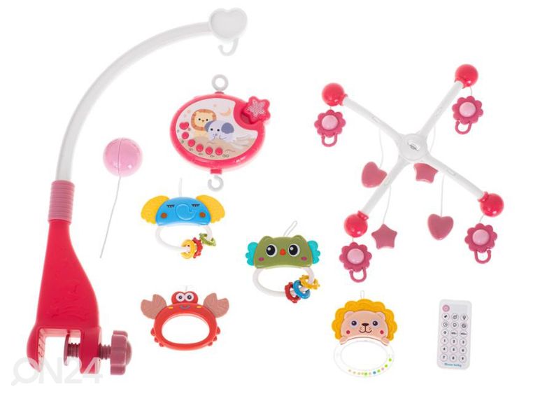 Voodikarusell koos täheprojektori ja muusikaga suurendatud