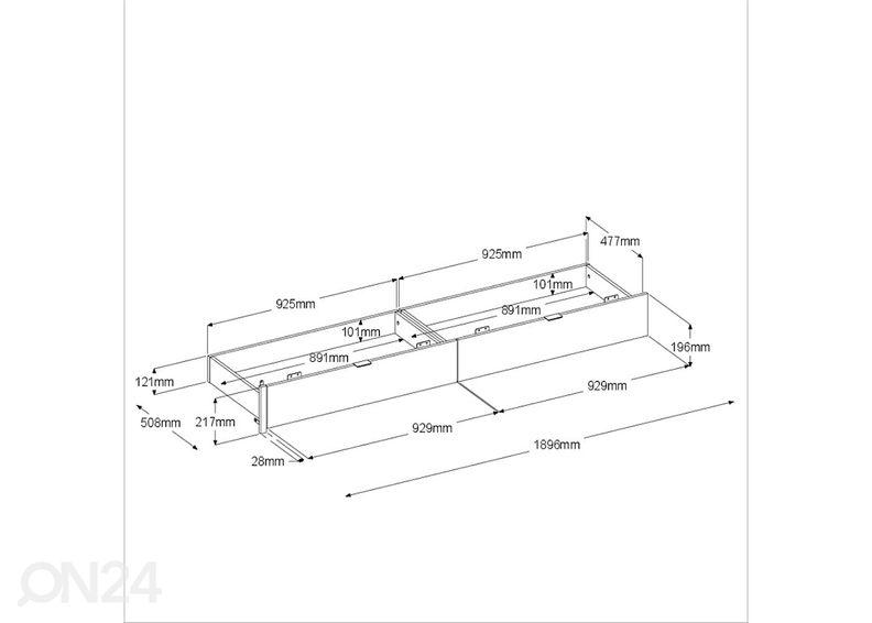 Voodikast Bridge suurendatud