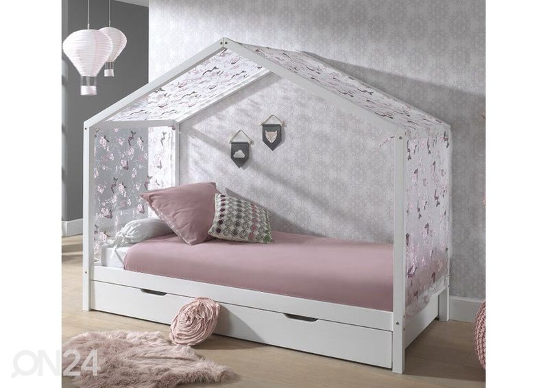 Voodikast Dallas, valge suurendatud