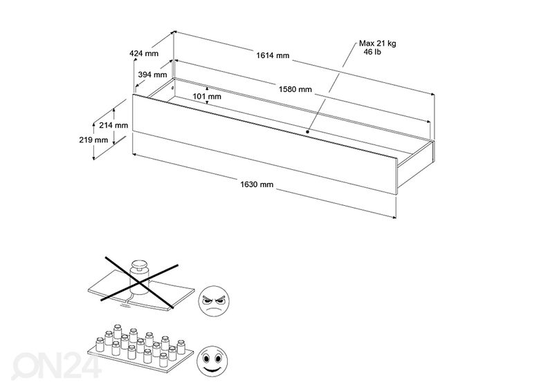 Voodikast Shelter suurendatud