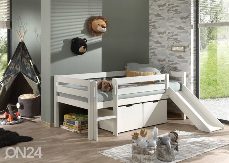 Voodikastid Pino 2 tk, valge suurendatud