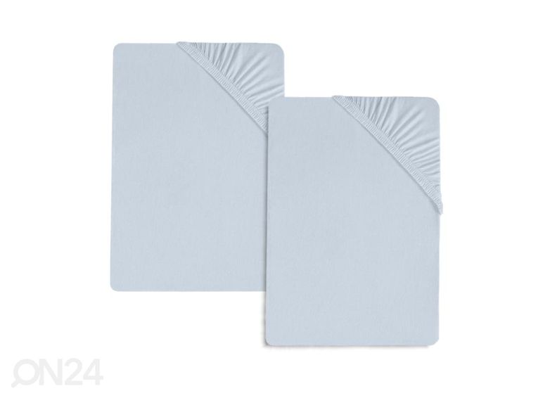 Voodilina kummiga Bradley, 90x200x25 cm, tekstiilist kotis, 2 tükki suurendatud