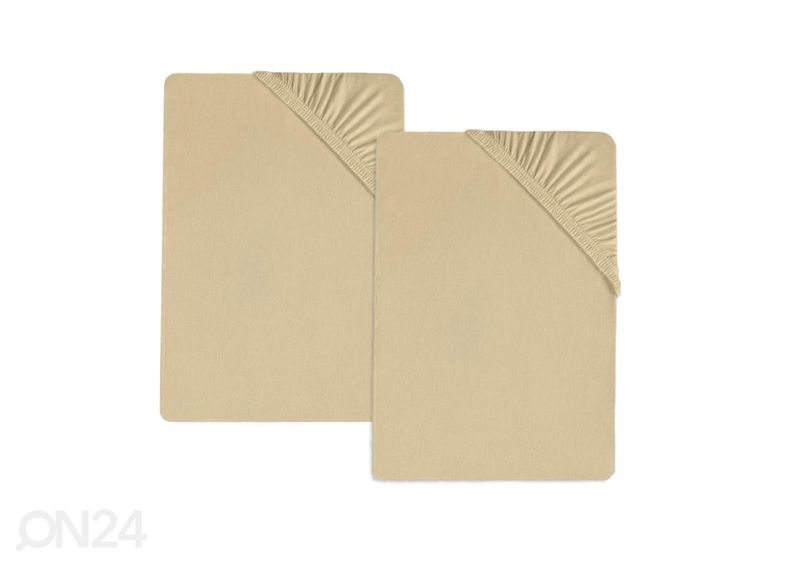 Voodilina kummiga Bradley, 90x200x25 cm, tekstiilist kotis, 2 tükki suurendatud