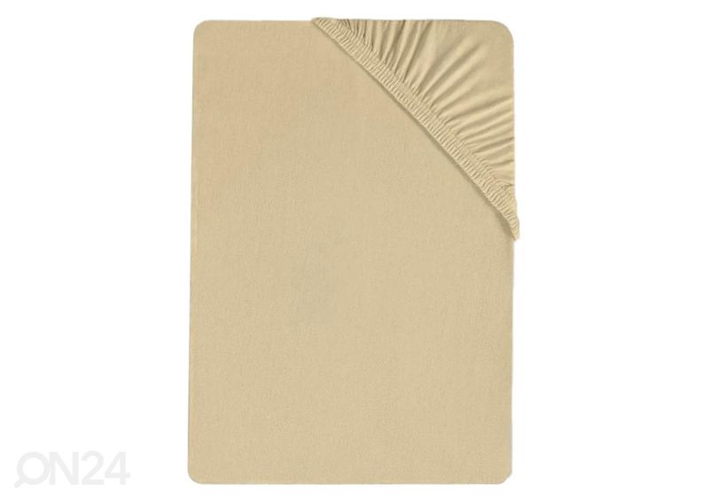 Voodilina kummiga Bradley, 90x200x25 cm, tekstiilist kotis suurendatud