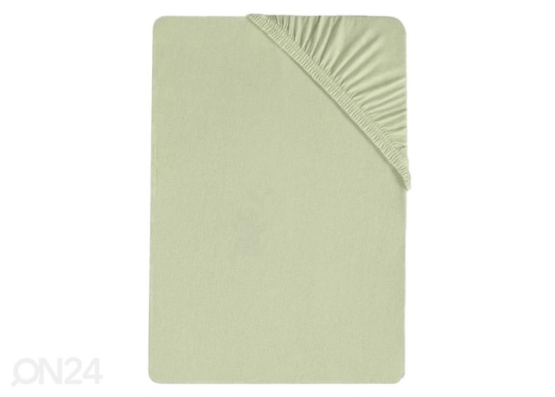 Voodilina kummiga Bradley, 90x200x25 cm, tekstiilist kotis suurendatud