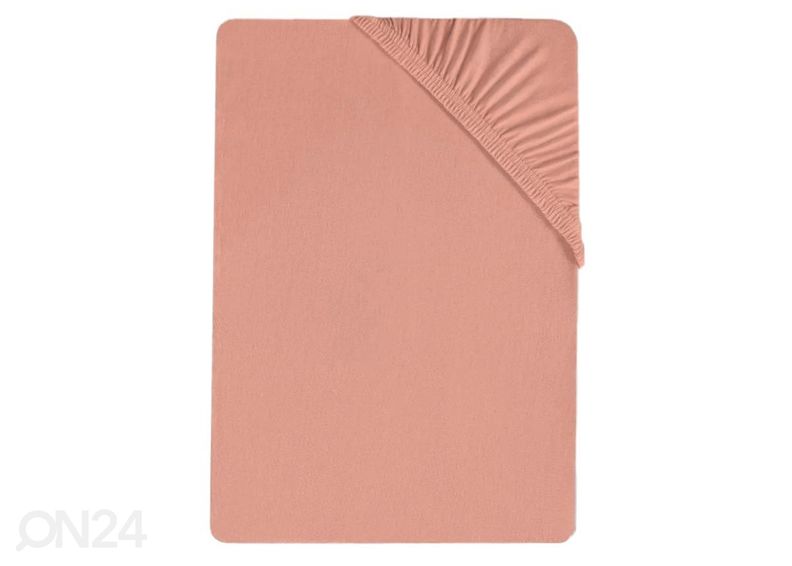 Voodilina kummiga Bradley, 90x200x25 cm, tekstiilist kotis suurendatud