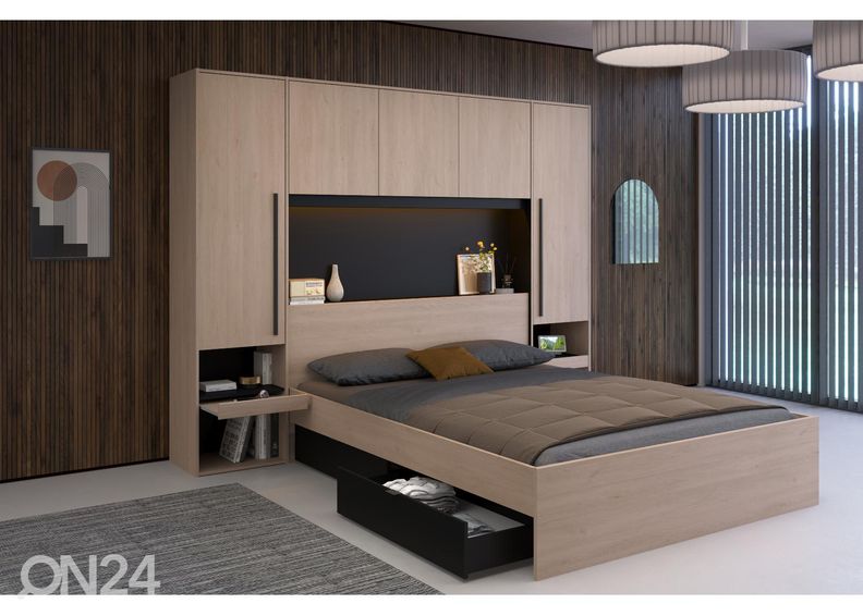 Voodipeats-kapp Bridge + LED suurendatud