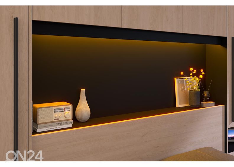 Voodipeats-kapp Bridge + LED suurendatud