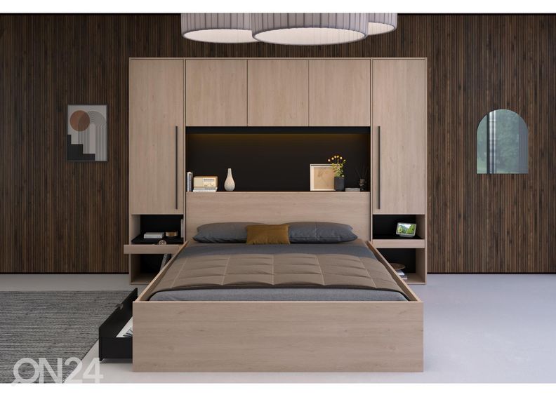 Voodipeats-kapp Bridge + LED suurendatud