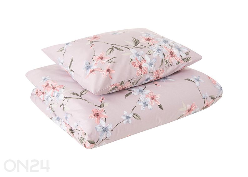 Voodipesu komplekt Blossom, tekikott 150x210 cm + padjapüür 50x60 cm suurendatud