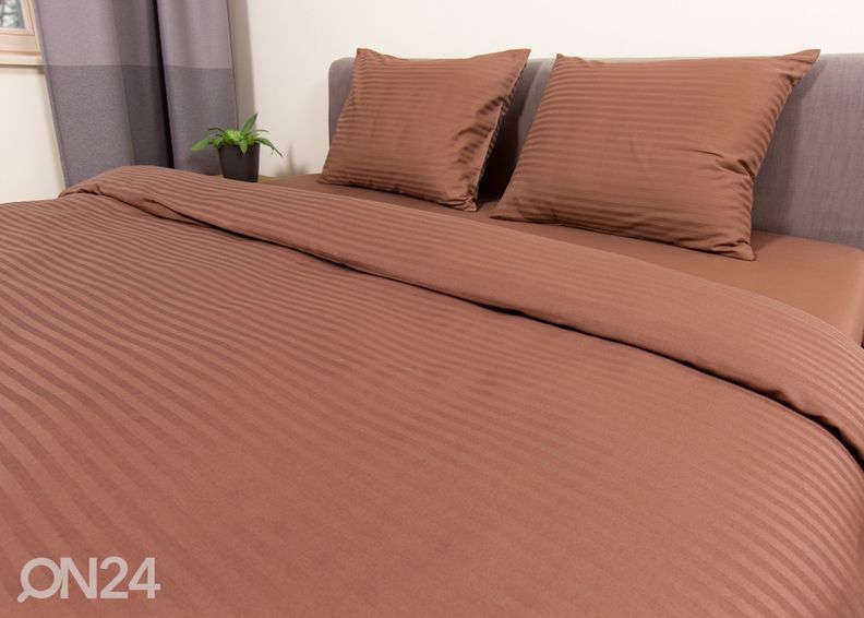 Voodipesukomplekt Line Kahve 150x210 cm suurendatud