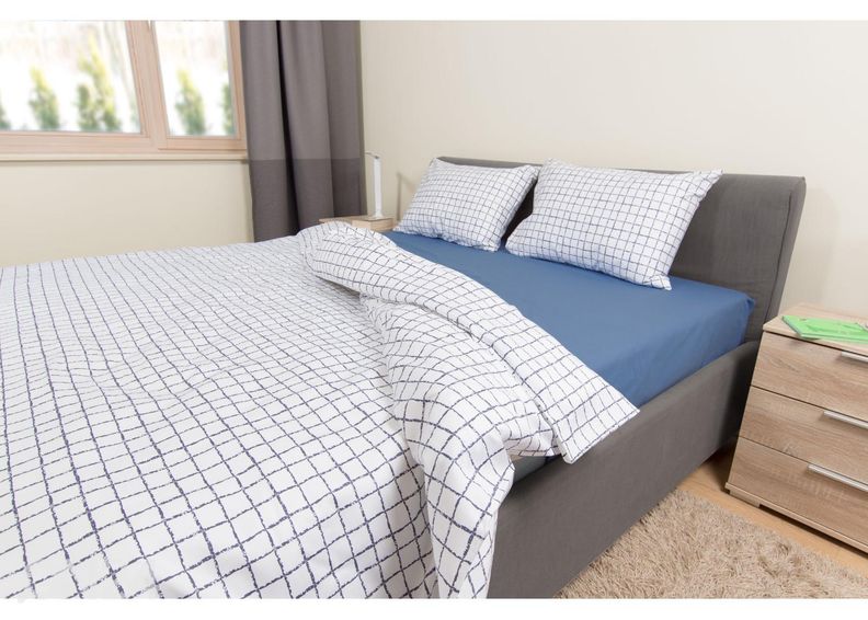 Voodipesukomplekt White Cube 150x210 cm suurendatud