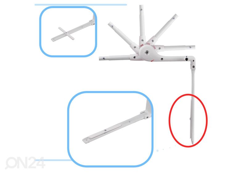 Voodipiire 90 cm suurendatud
