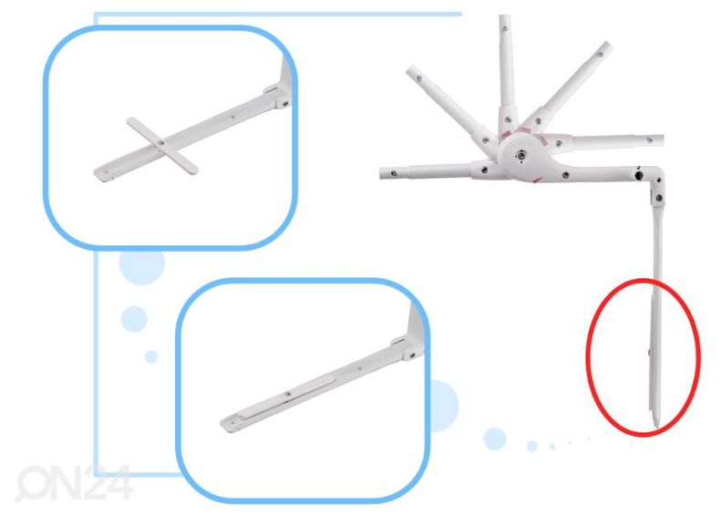 Voodipiire must 120 cm suurendatud