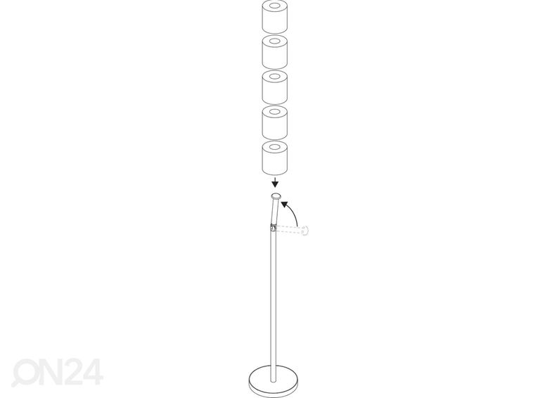 WC paberi hoidja Duschy suurendatud