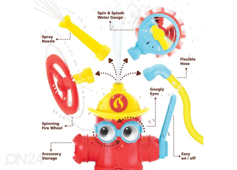 Yookidoo vannilelu Freddy Spray suurendatud