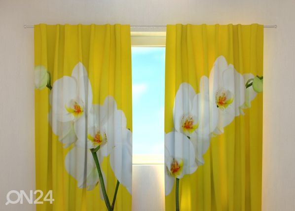 Poolpimendav kardin White orchids 240x220 cm