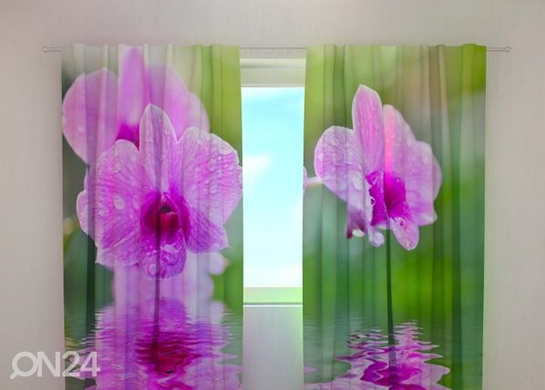 Poolpimendav kardin Three orchids 240x220 cm