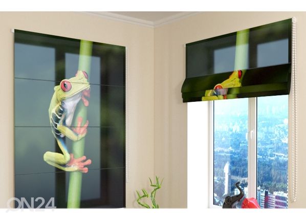 Poolläbipaistev Rooma kardin Little Frog 120x140 cm