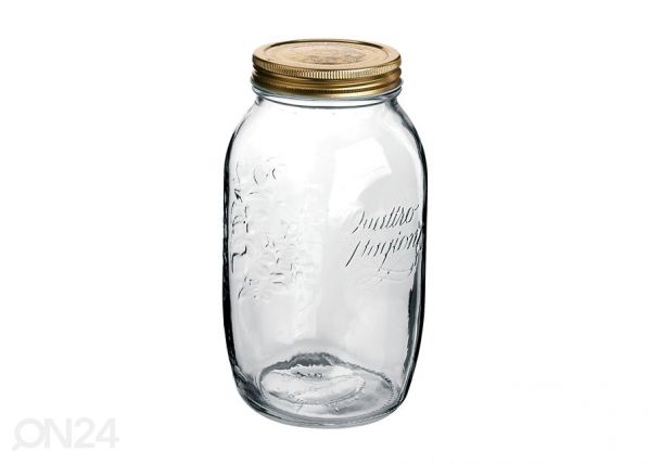 Säilituspurk Quattro 1,5 L, 2 tk