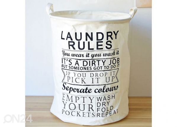 Pesukorv Laundry Rules
