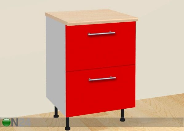 Kahe sahtliga köögikapp 70 cm