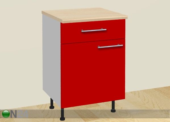 Ukse ja sahtliga köögikapp 50 cm