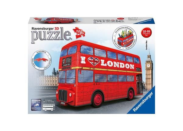 3D pusle pliiatsitops 216 tk London buss Ravensburger