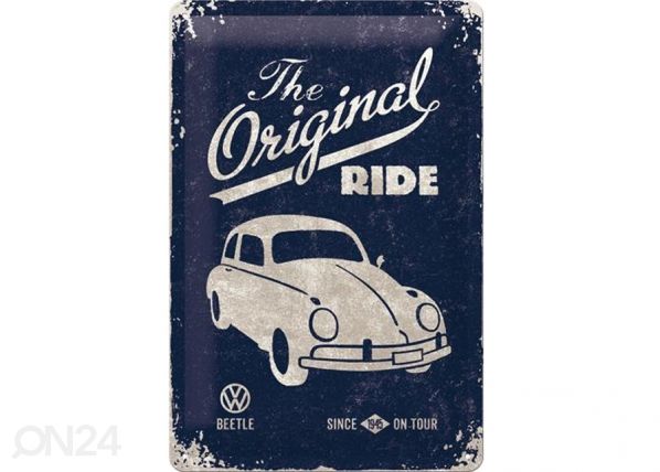 Retro metallposter VW Beetle The Original Ride 20x30cm