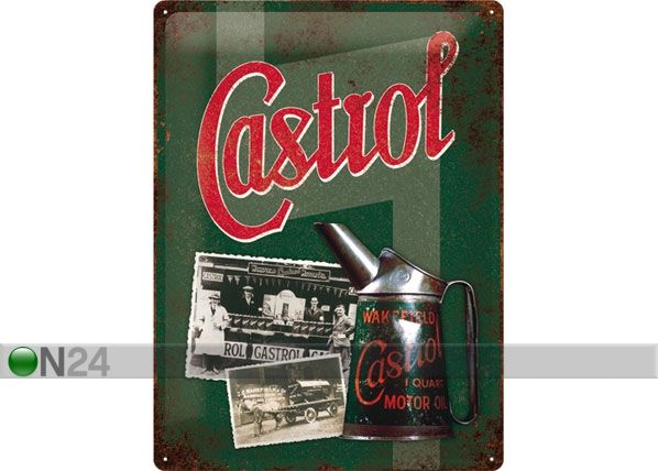 Retro metallposter Castrol 30x40cm