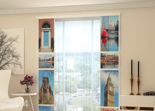 Poolpimendav paneelkardin London Attractions 80x240 cm