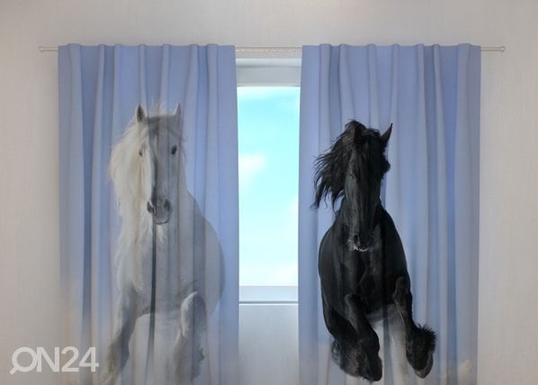 Läbipaistev kardin Horses 1, 240x220 cm