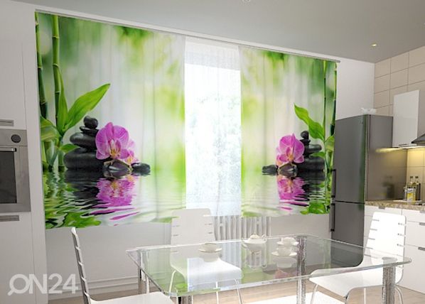 Poolpimendav kardin Orchids and sun in the kitchen 200x120 cm