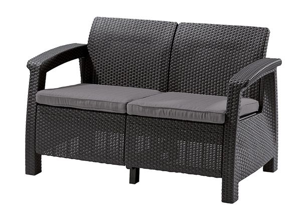 Aiadiivan Keter Corfu, Loveseat 2-ne, grafiit