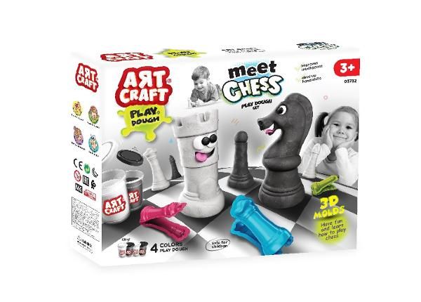 Art Craft Play Dough malelaud koos vormidega