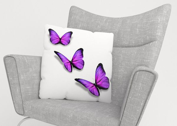 Dekoratiivpadjapüür Purple Butterfly