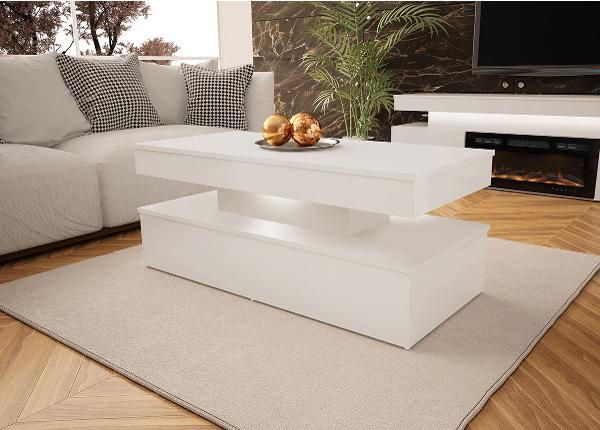 Diivanilaud Glossa 120x55 cm + LED