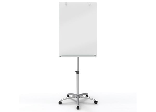 Esitlustahvel mobiilne Nobo klaaspind brilliant white