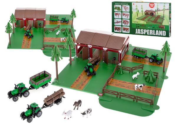 Farmi mäng koos traktori ja loomadega