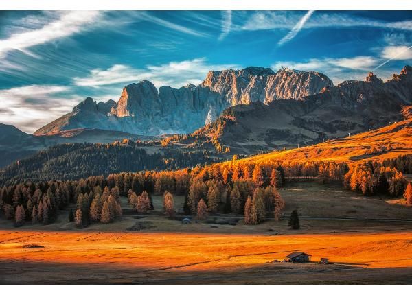 Fliis fototapeet Autumn Sunrise Scenery